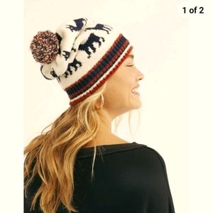 FREE PEOPLE ALPACA LLAMA BEANIE